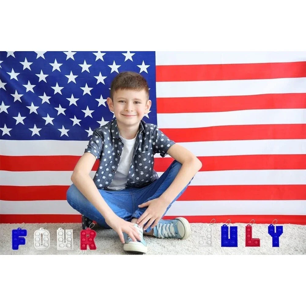 12-Pack 4th of July Mini Pop Fidget Toys for Kids Fourth of July Party Favors Gi
